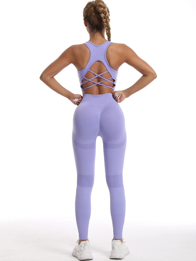 Conjunto Top e Legging Lift Butt Sem Costura - Conforto, beleza e estilo nos seus treinos